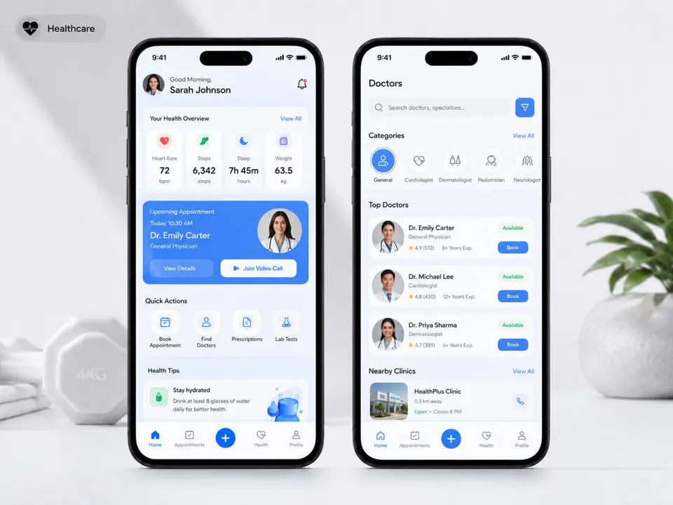VitalCare healthcare app